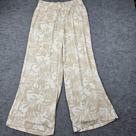 Prana Pants - PrAna Pants Womens Medium Fernie Floral Wide Leg Pull On Vacation Coastal Beach
